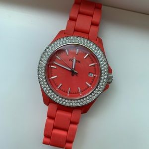 Coral Fossil Silicone Watch
